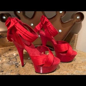 Pleaser Red Satin